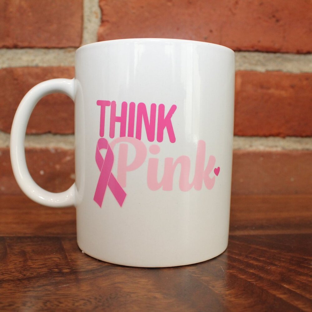 Breast cancer “ Think pink”coffee cup